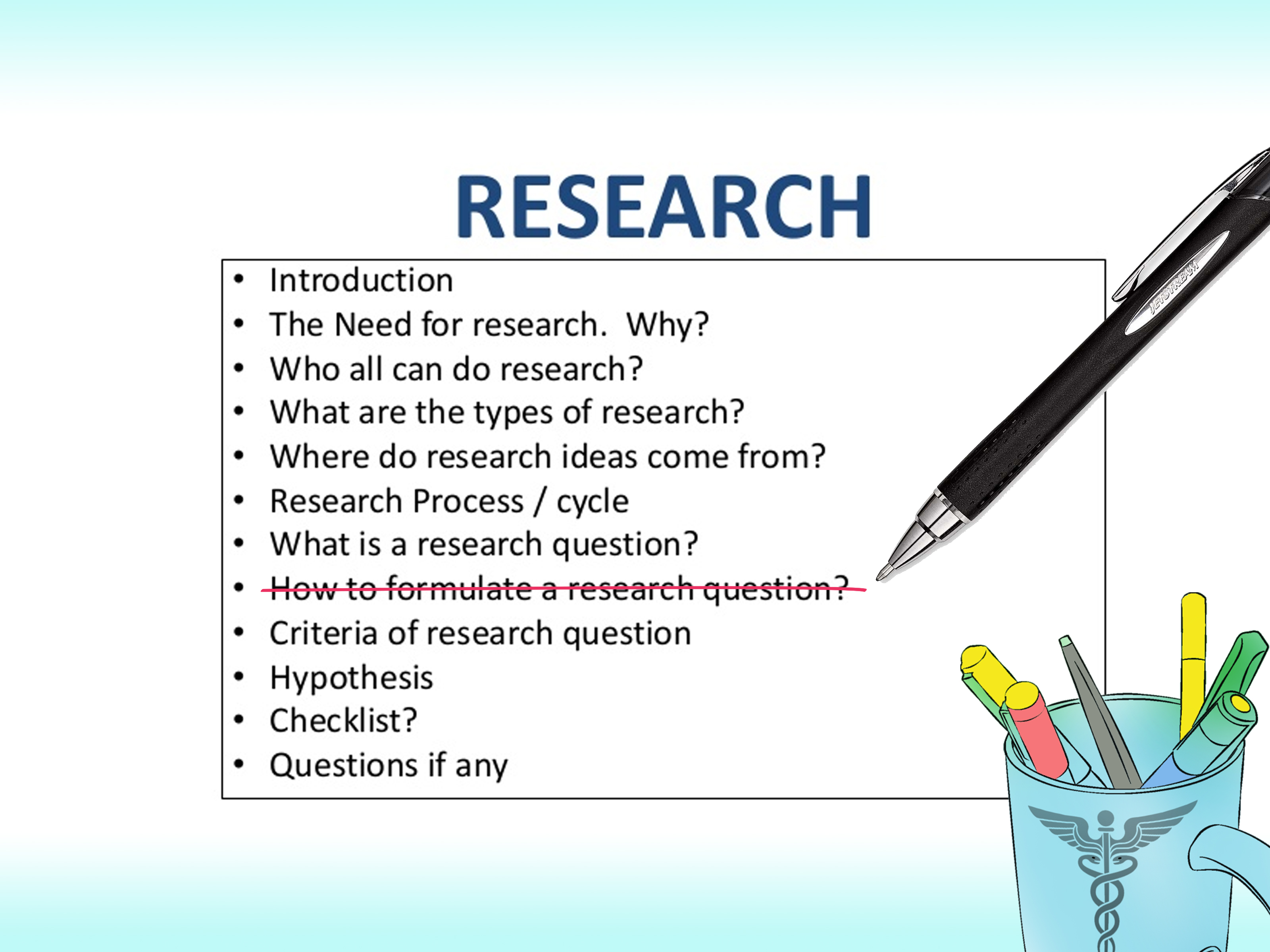 Writing a medical research report